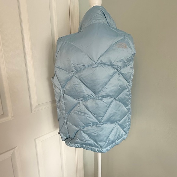 The North Face Womens Aconcagua 550 Down Insulated Puffer Vest Light Blue Medium - Picture 2 of 16